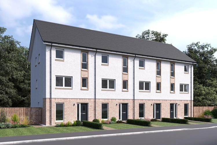 The Bute CGI | Townhouses in East of Scotland | Cala homes