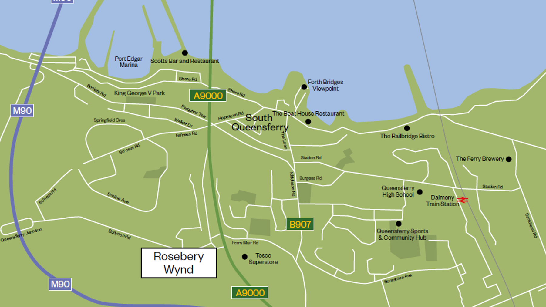 Rosebery Postcode Map Rosebery Wynd, South Queensferry | Location
