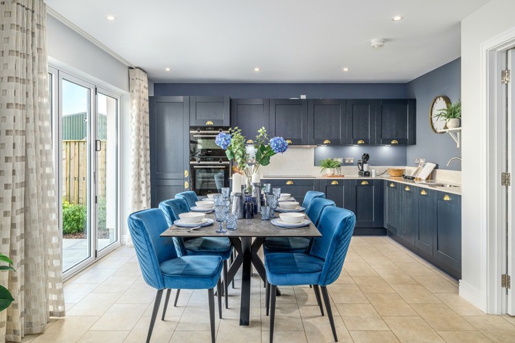5 bedroom showhome | expansive open plan kitchen, dining, and family area