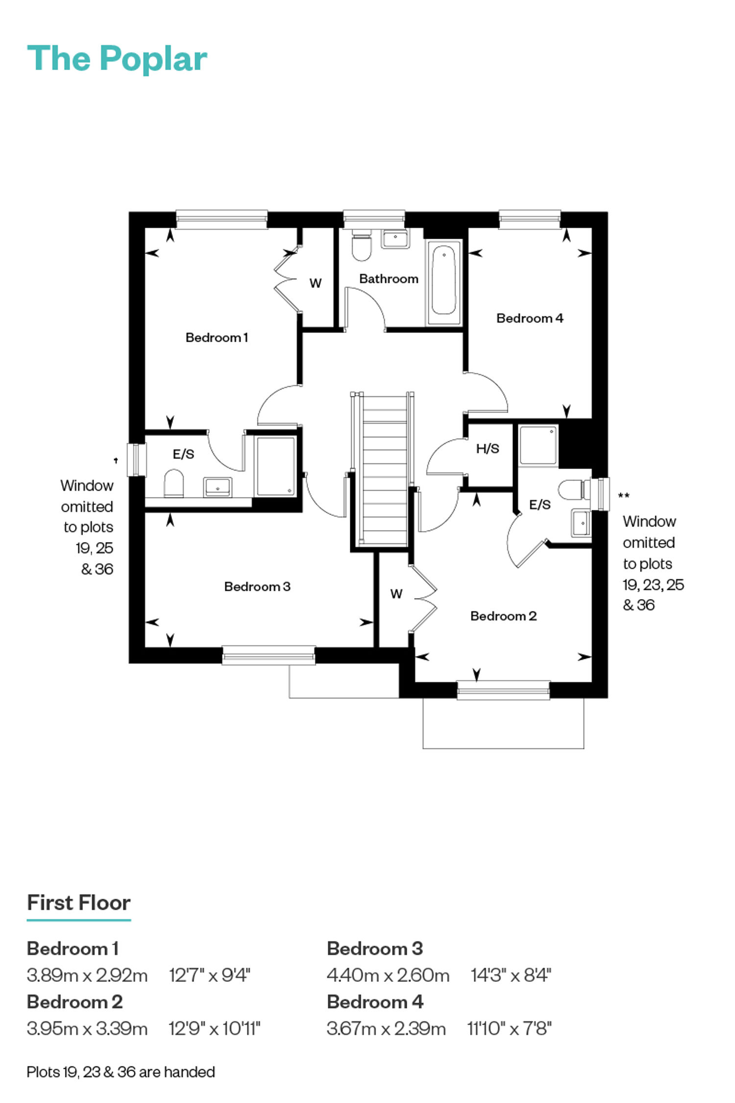 Maiden View Poplar Floorplan First Floor