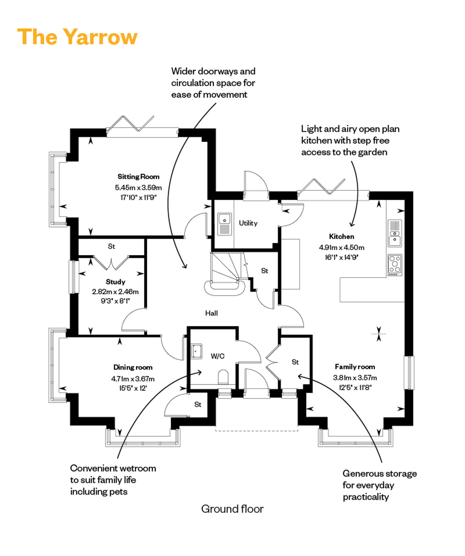 6080383 The Yarrow Annotated Floorplan GF Sept 2025