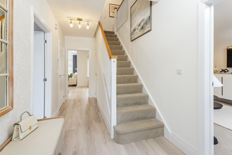 Poplar house type hallway, 4 bedroom house for sale in Didcot