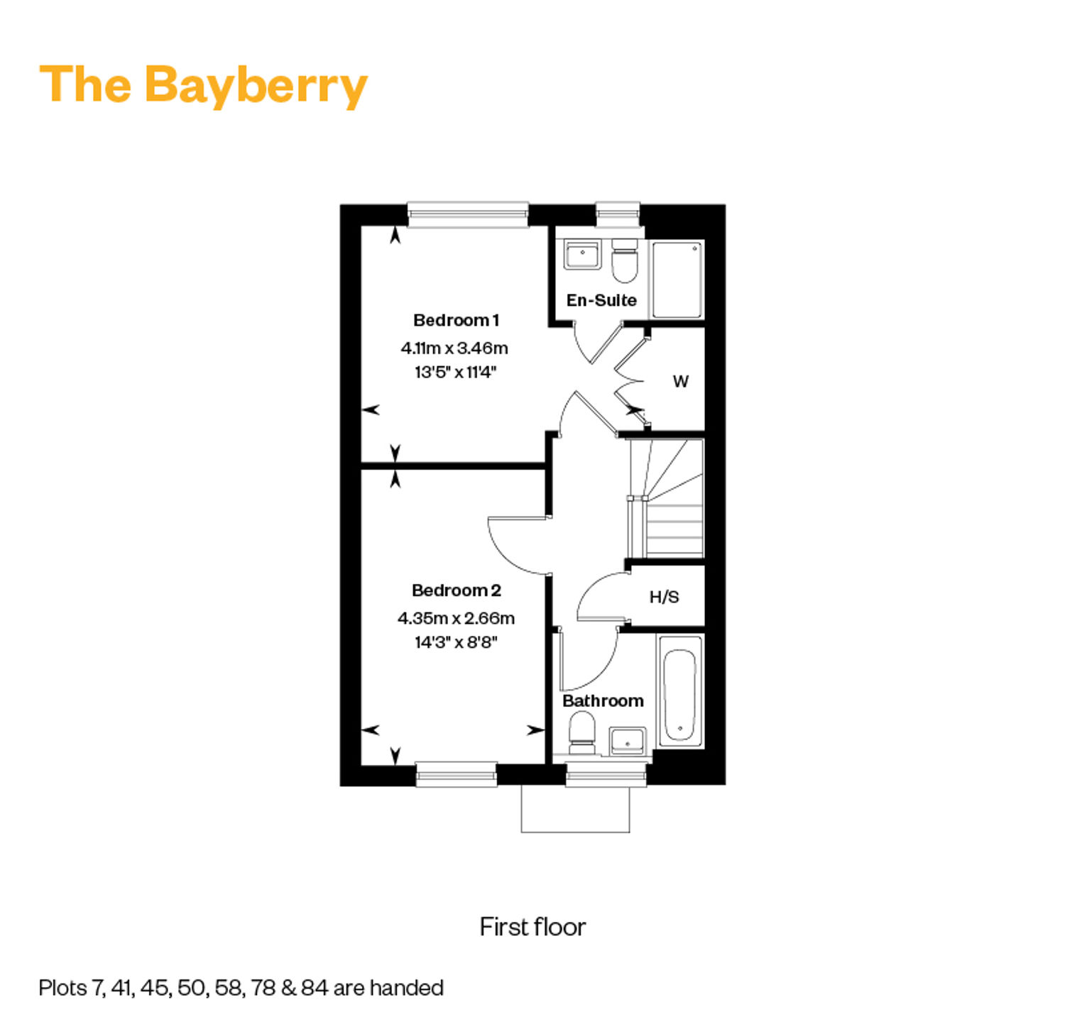 Bliss Willows Floorplans The Bayberry First Floor