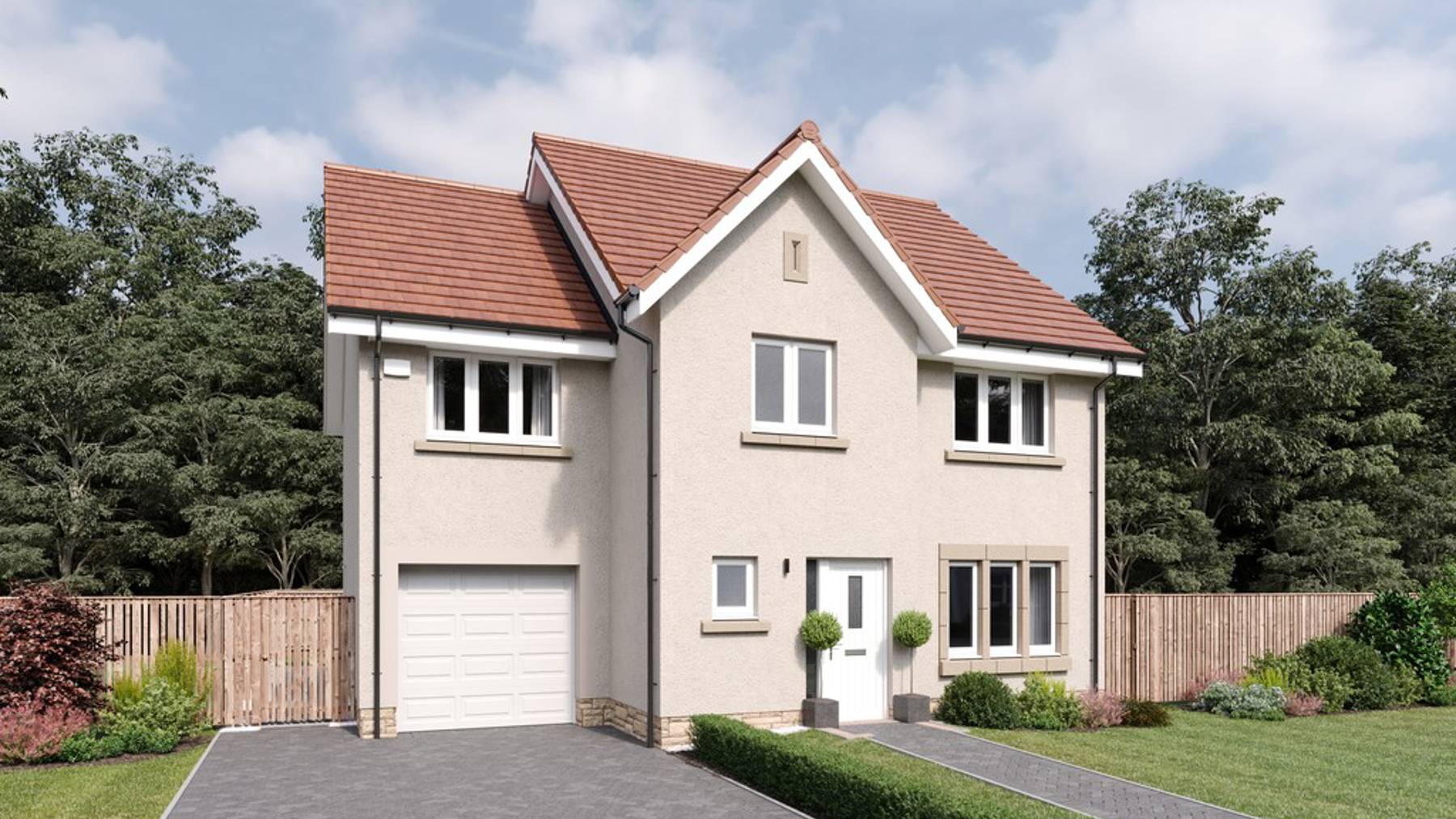 The Bryce External CGI | 4 bedroom home for sale in Millerhill