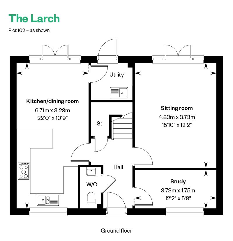 6815085 CALA SHC Barden Croft Larch GF
