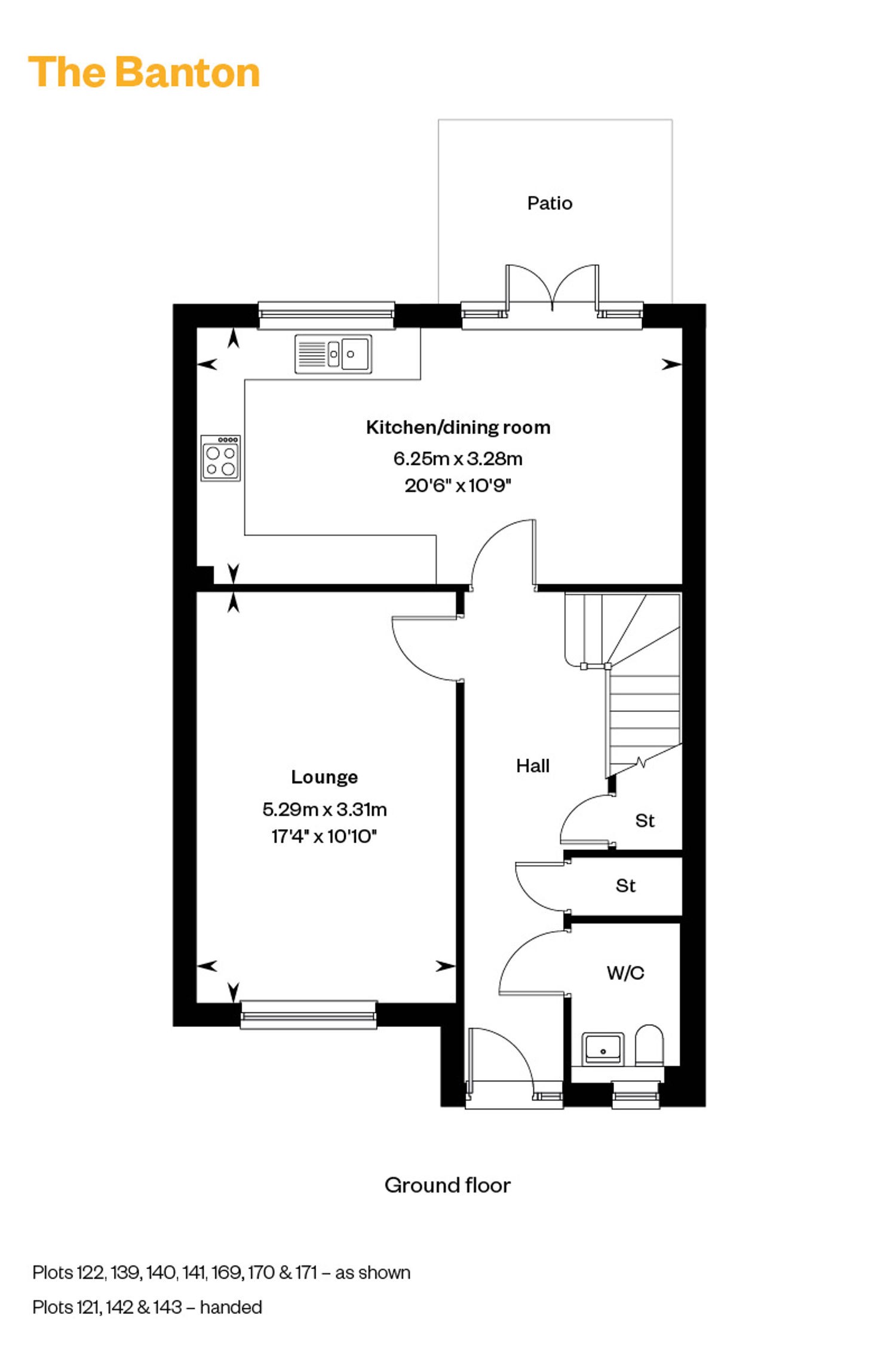 4013582 Cala East Colliers Gate Web Floorplans 800X1200 The Banton GF