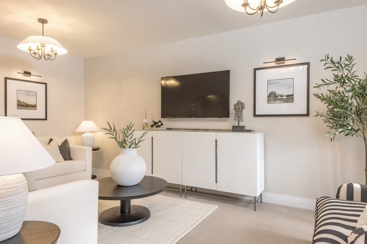 Poplar house type living room, 4 bedroom house for sale in Didcot