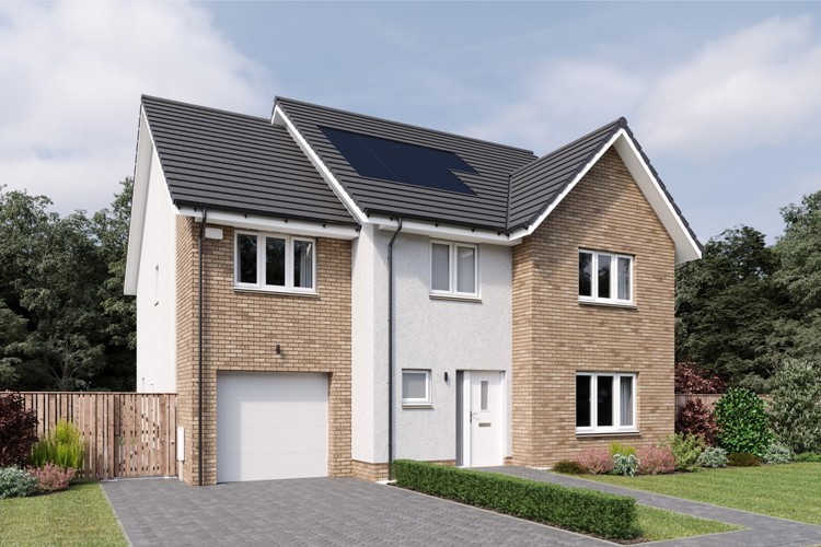 The Darroch External CGI | 5 bedroom home for sale at West Craigs, Edinburgh