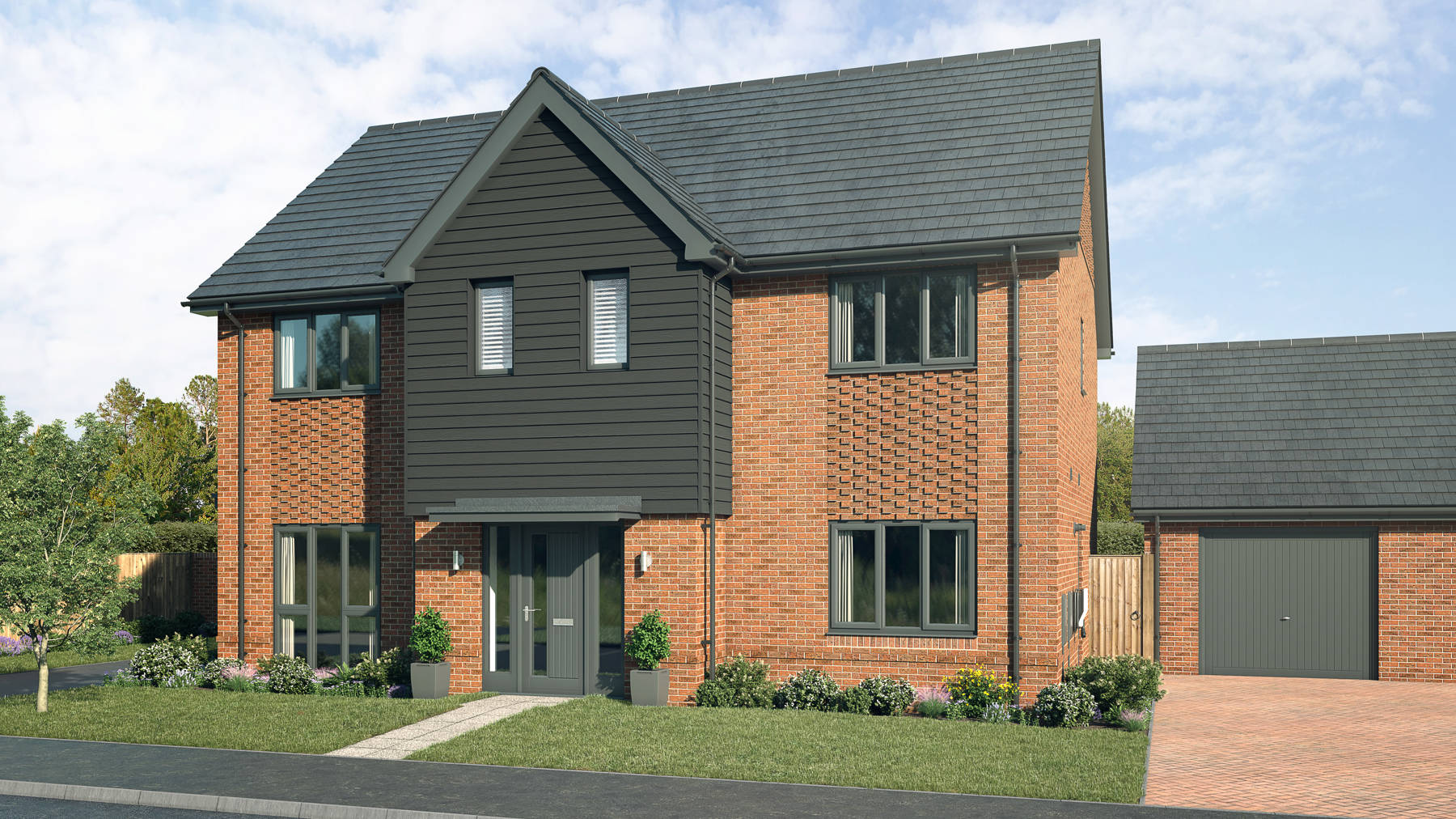 CGI of houses for sale in Crowthorne