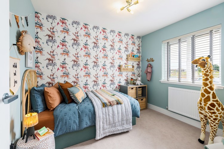 4 bedroom showhome | Light-filled generous bedroom with fitted wardrobes