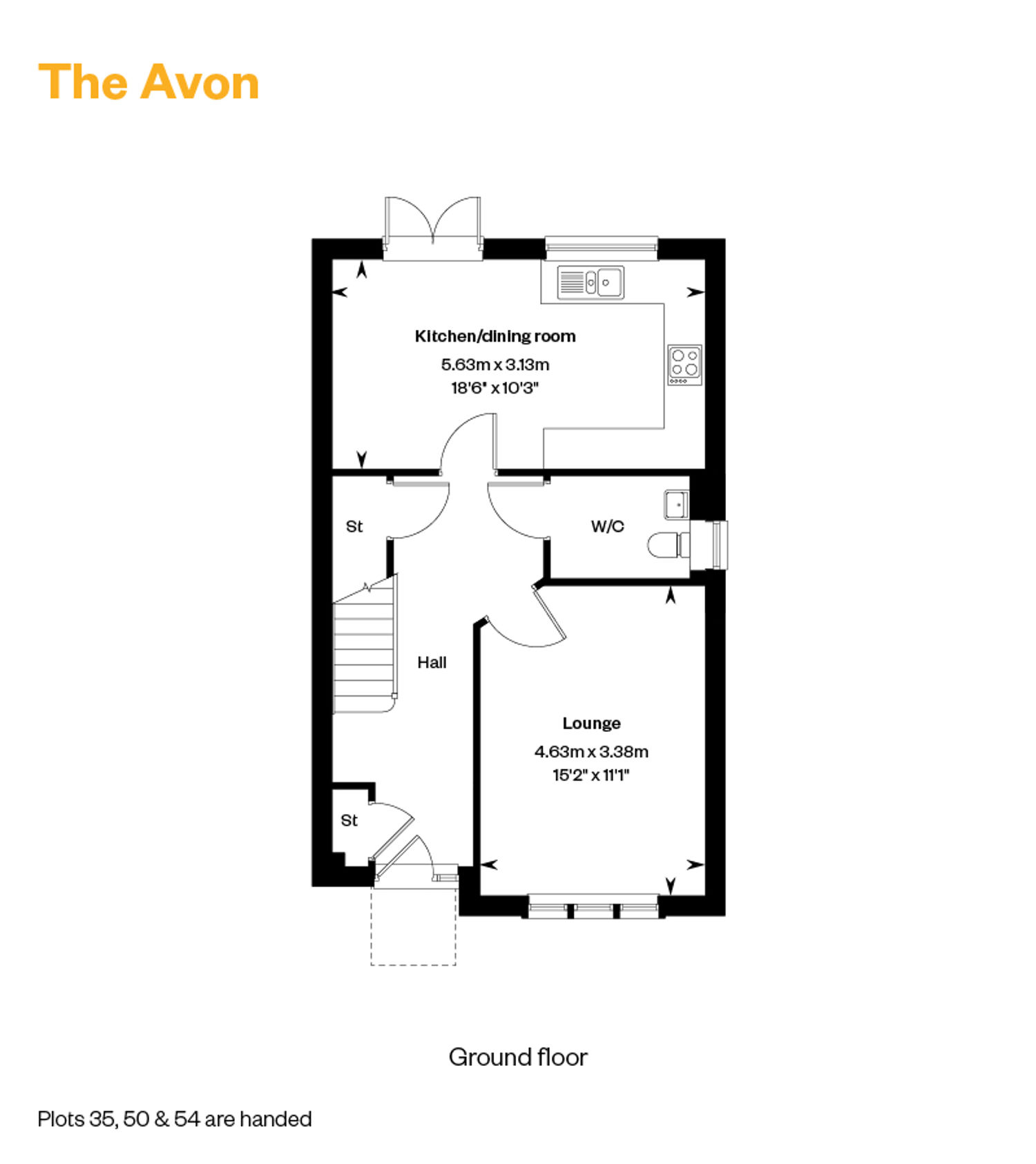 7010327 CALA EAST West Craigs Phase 2 Floorplans Web The Avon GF 800X1200px