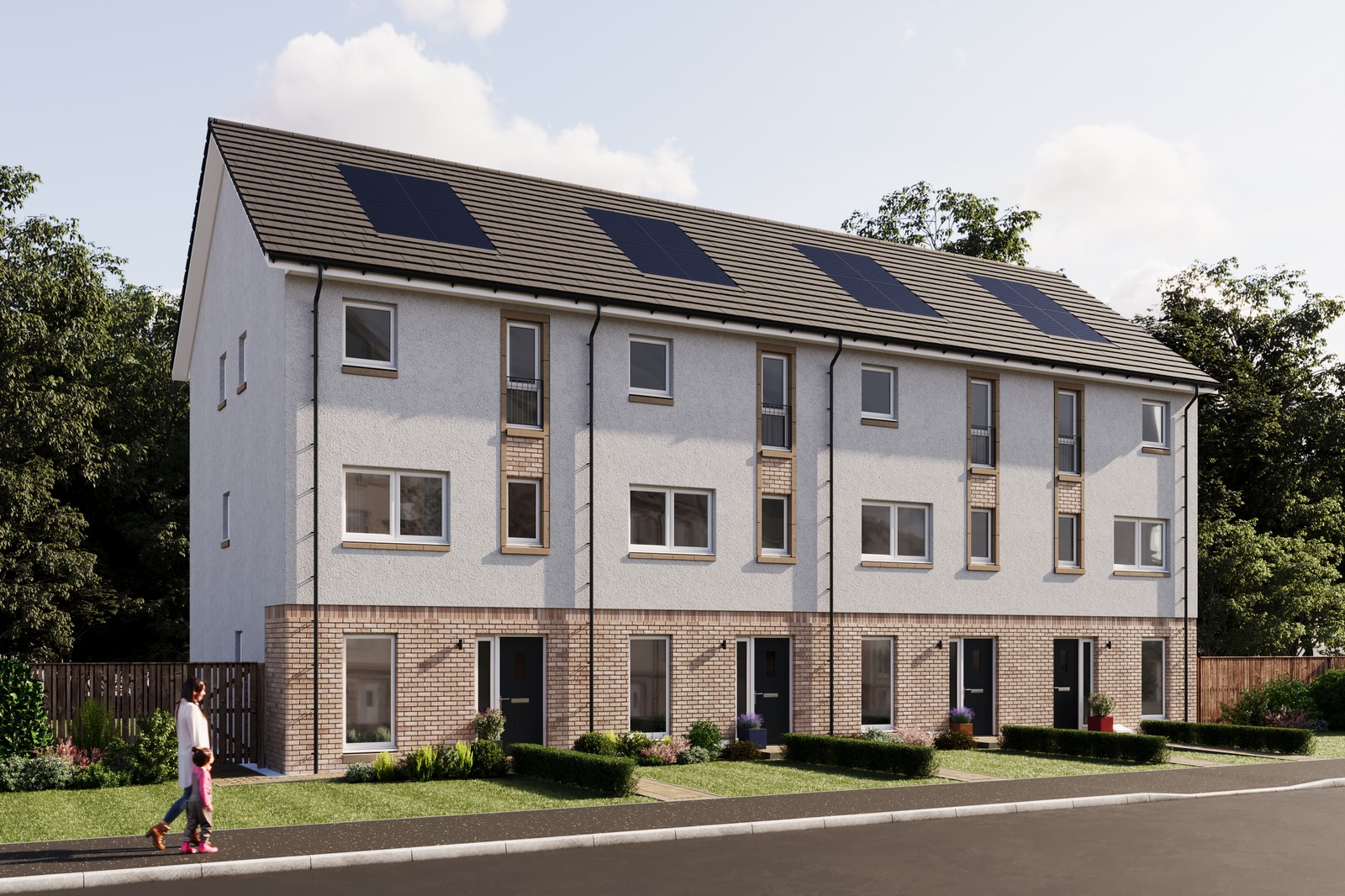 The Bute - 4 bedroom townhouse - Pinefields - Livingston - CGI