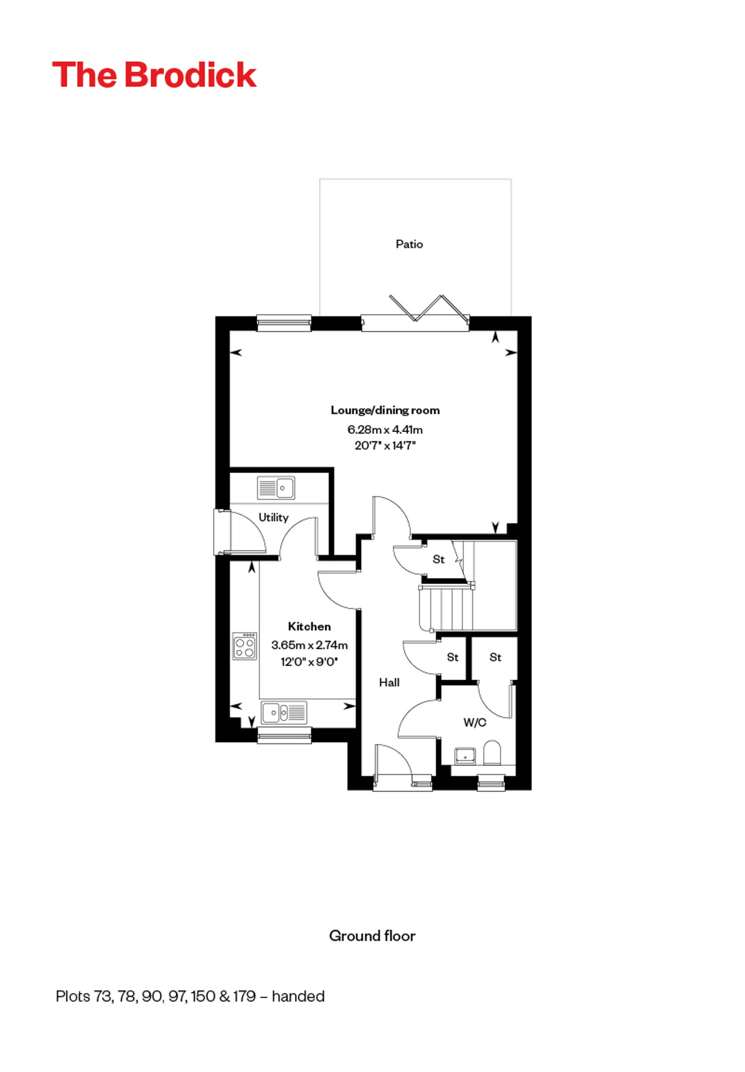 5363231 CALA WEST Cornhill Village Home Styles Web Floorplans 800X1200 The Brodick GF 7454601