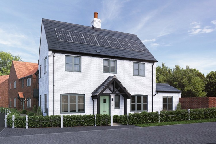 Computer Generated Image of house for sale at Worting Park. New homes for sale in Basingstoke