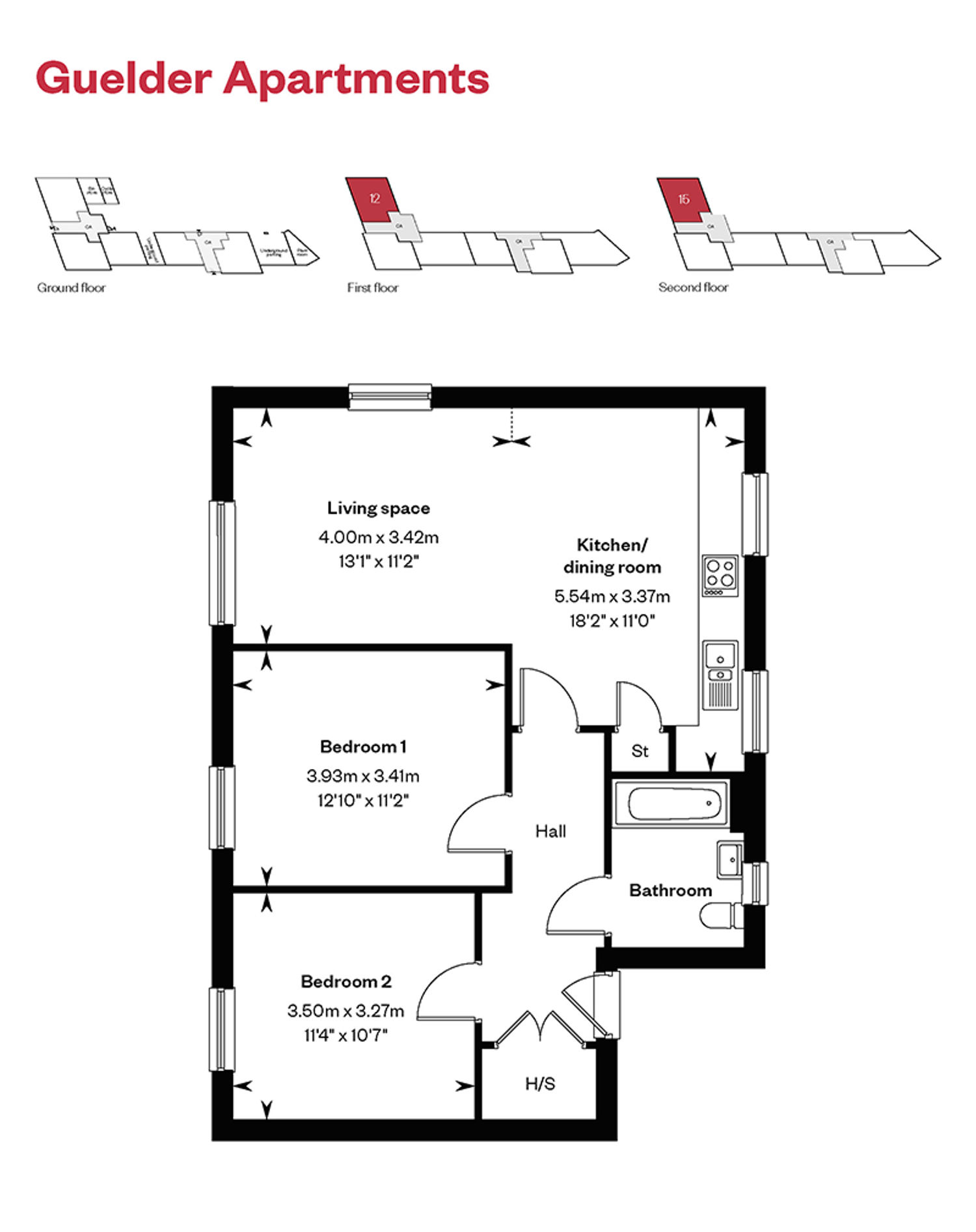Ingatestone Grove Guelder Apartments Plot 12 15 Floorplans