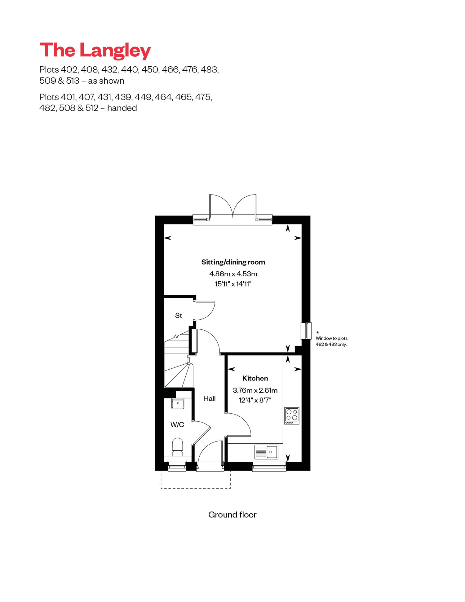 Langely Ground Floor floorplan at Cross Trees Park, Shrivenham