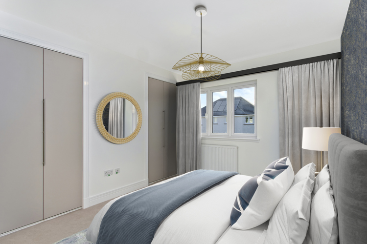 05 Bed 1 With Wallpaper VS
