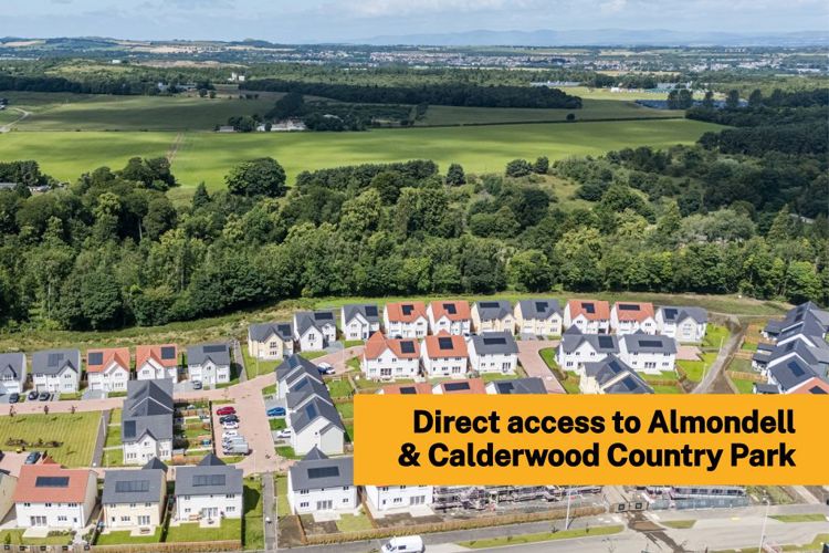Direct Access To Almondell & Calderwood Country Park | Street scene | Cala homes