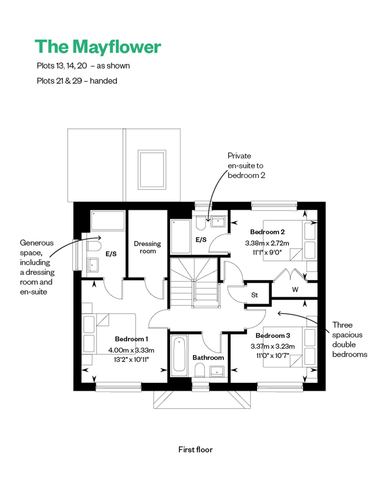 5601016 The Willows Mayflower Annotated Floorplan FF