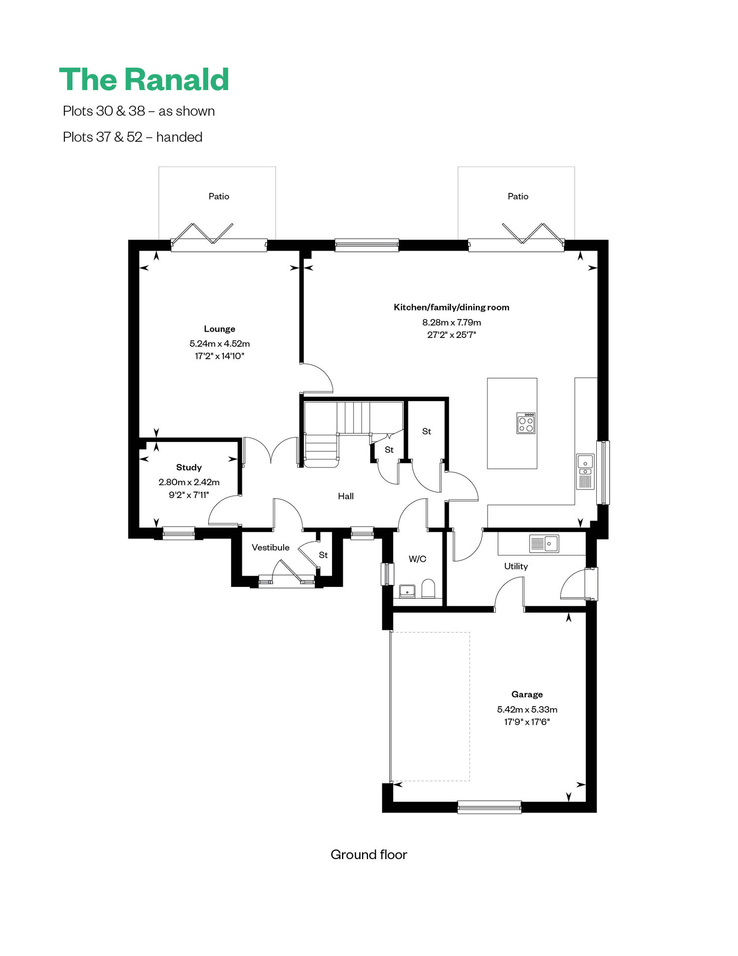 4150387 CALA WEST Ballagan Woods Web Floorplans The Ranald GF 885X1146px