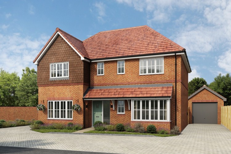 CGI of 4 bed houses for sale in Finchampstead