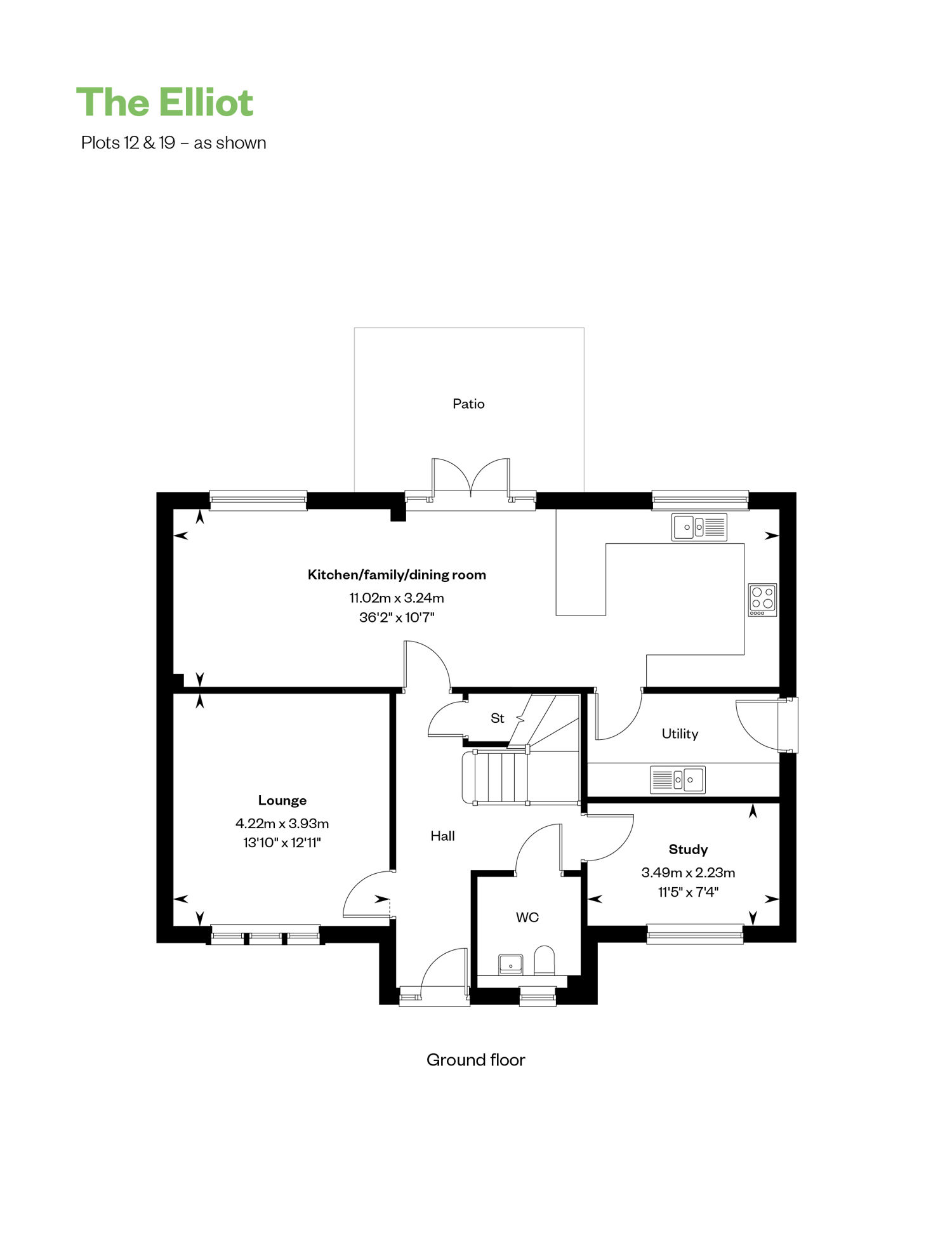 The Elliot floorplans 