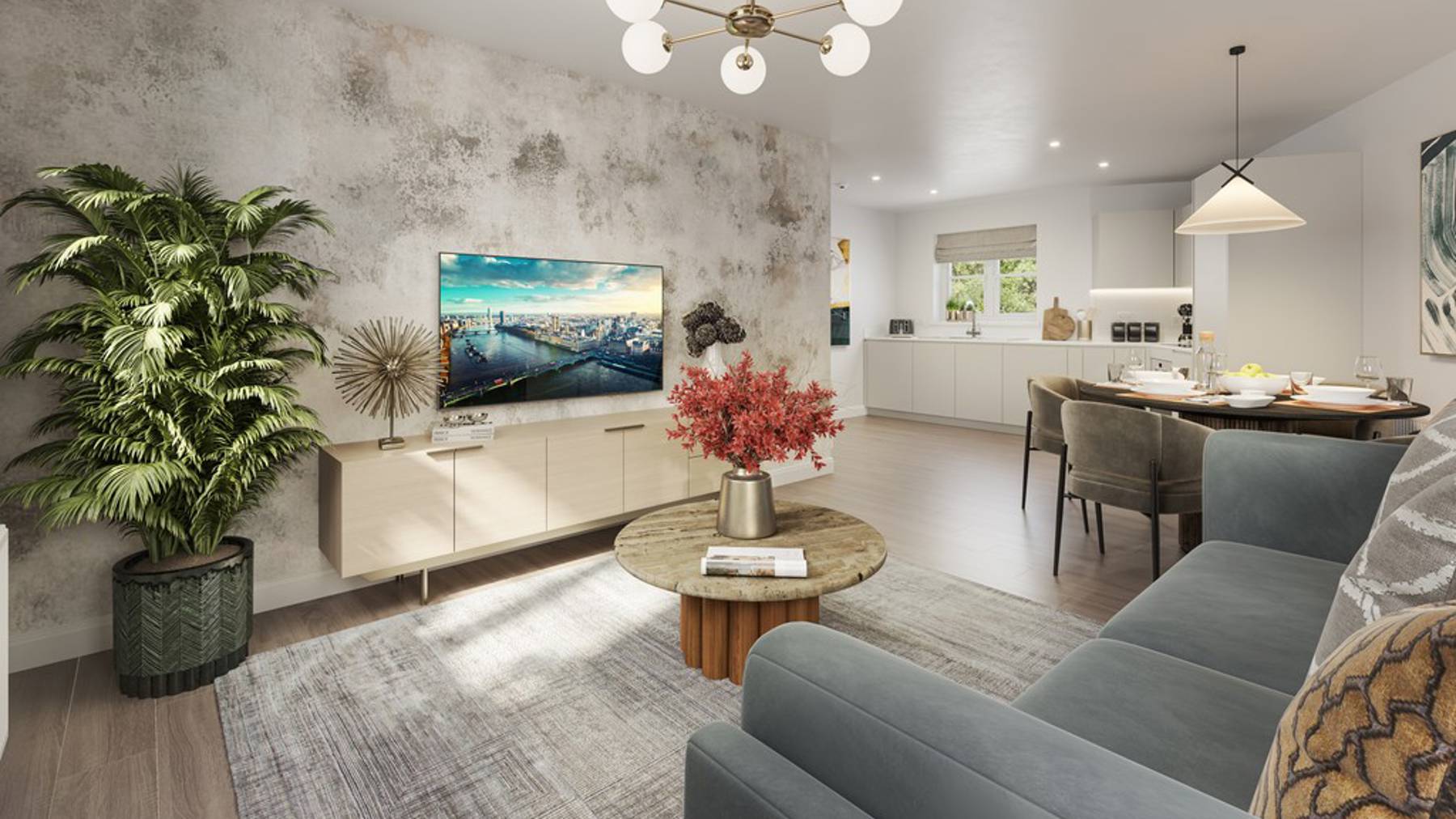 The Guelder Apartment Internal CGI P5,8 At Living Space Ingatestone Grove, Essex