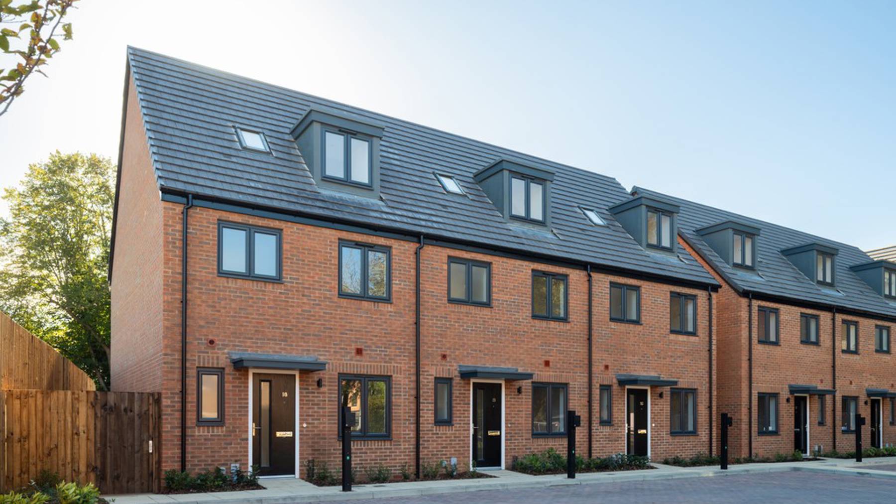 Streetscene of 3 bedroom homes in Egham