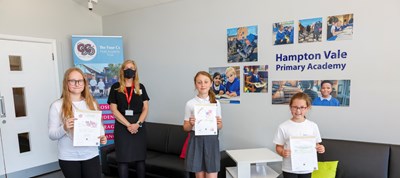 School Girls' Artwork has become Official Welcome Card for New Residents moving to the area