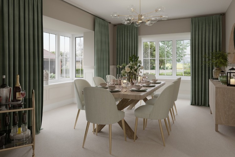 New Homes For Sale Cala At Bliss Willows Chipping Norton The Yew House Type Dining room