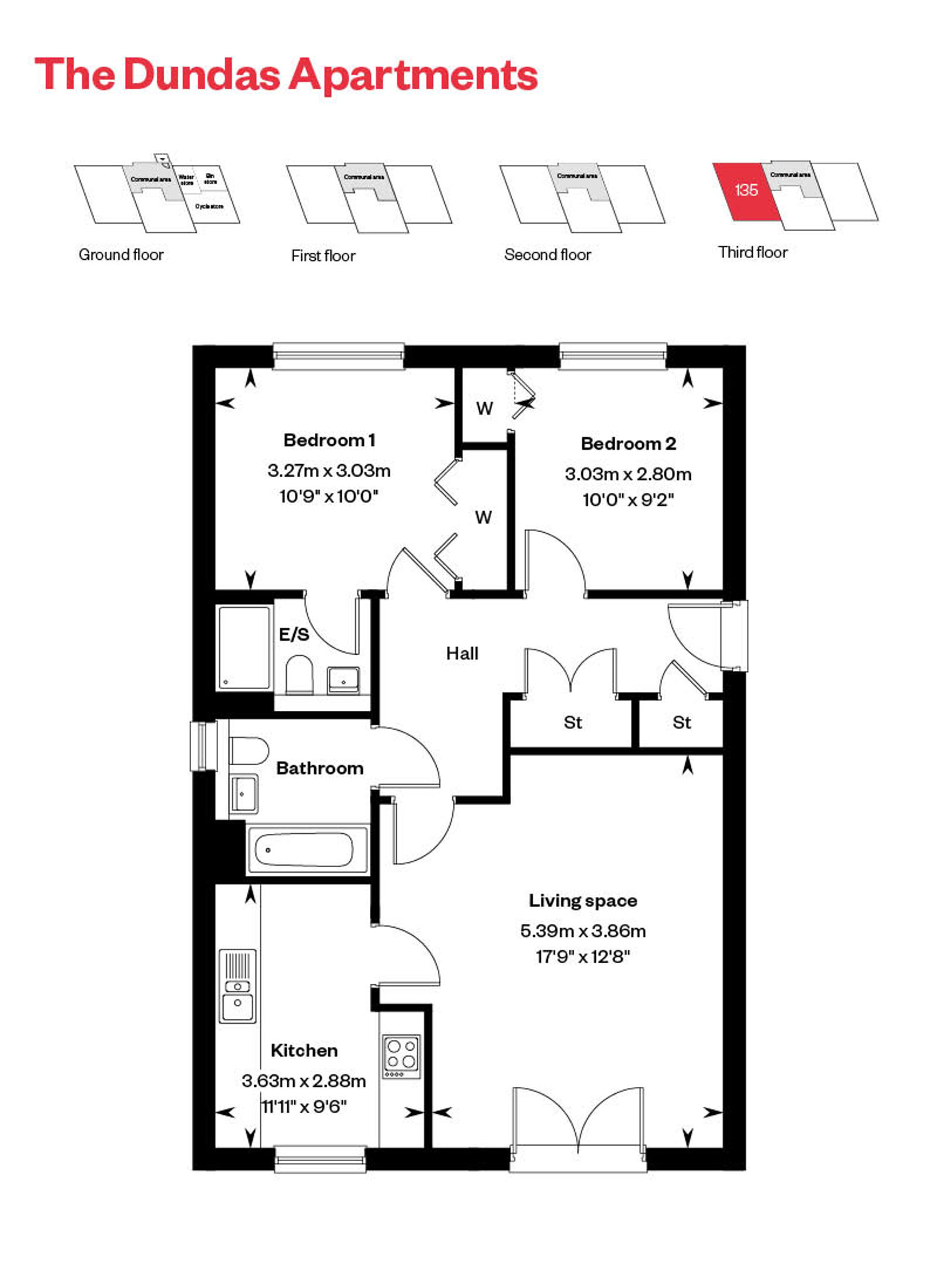 Rosebery Wynd Dundas Apartment Floor Plan Plot 135