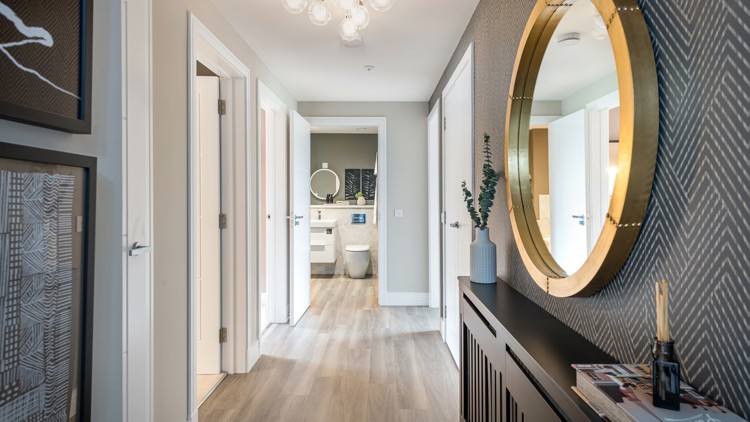West Craigs Edinburgh | welcoming hallway |  2 & 3 bedroom apartments for sale