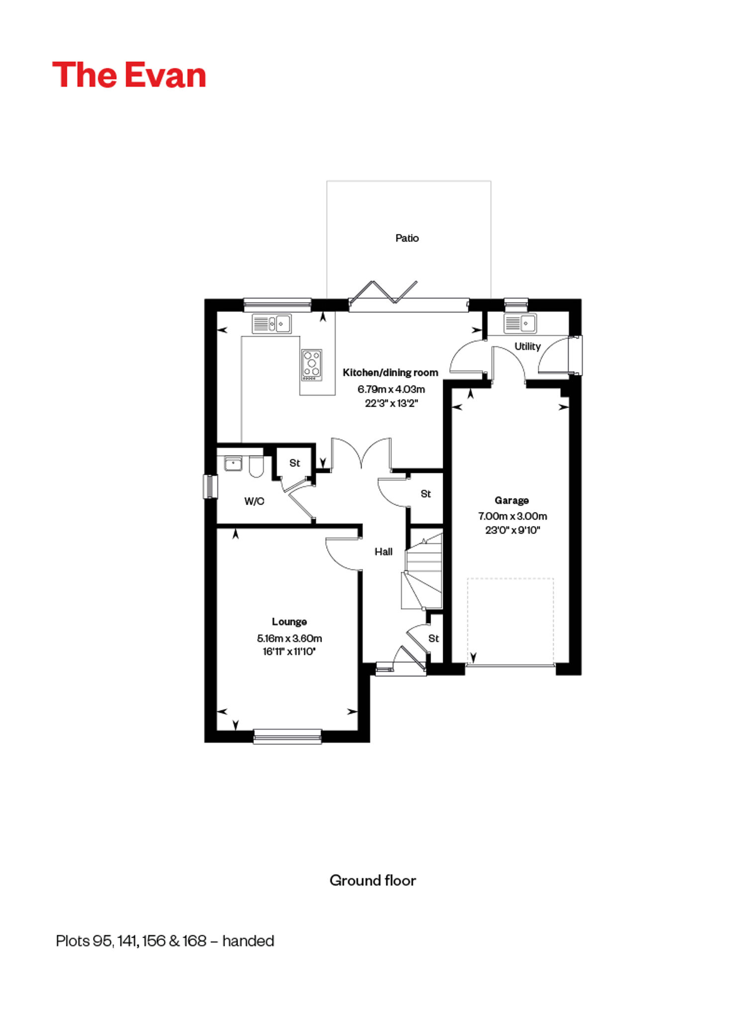 5363231 CALA WEST Cornhill Village Home Styles Web Floorplans 800X1200 The Evan GF 7454611