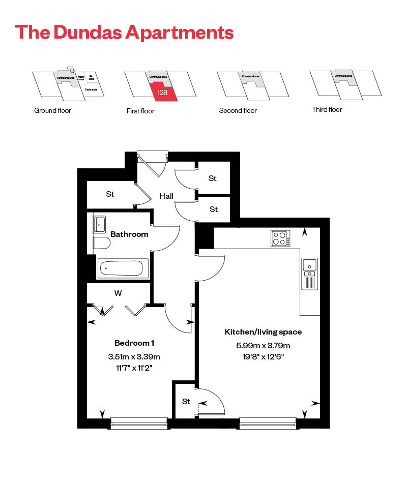 Rosebery Wynd Dundas Apartment Floor Plan Plot 128