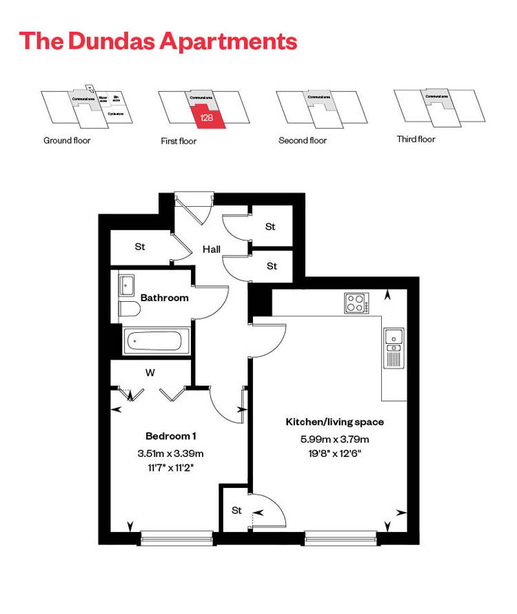 Rosebery Wynd Dundas Apartment Floor Plan Plot 128