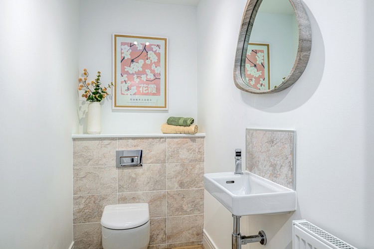 3 bedroom showhome | ground floor WC with modern fittings