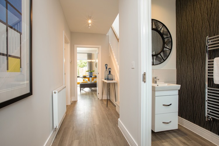 Drayton house type hallway, 3 bedroom house for sale in Shrivenham