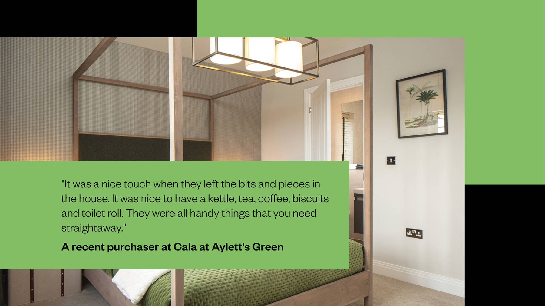 an Aylett's Green customer testimonial